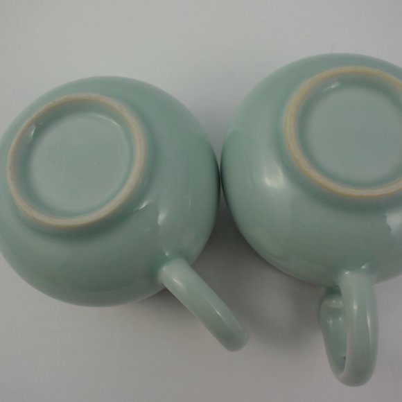 Pair of Celadon Porcelain Coffee/Tea Mugs - Picture 8 of 11